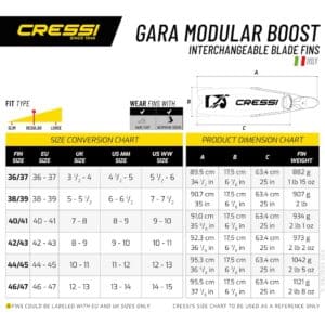 Cressi Gara Modular Boost Fins (green)