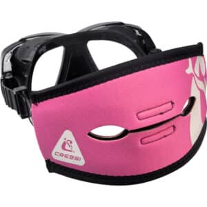 Cressi Pony Tail Neo Mask Strap Cover Mask (pink/white)