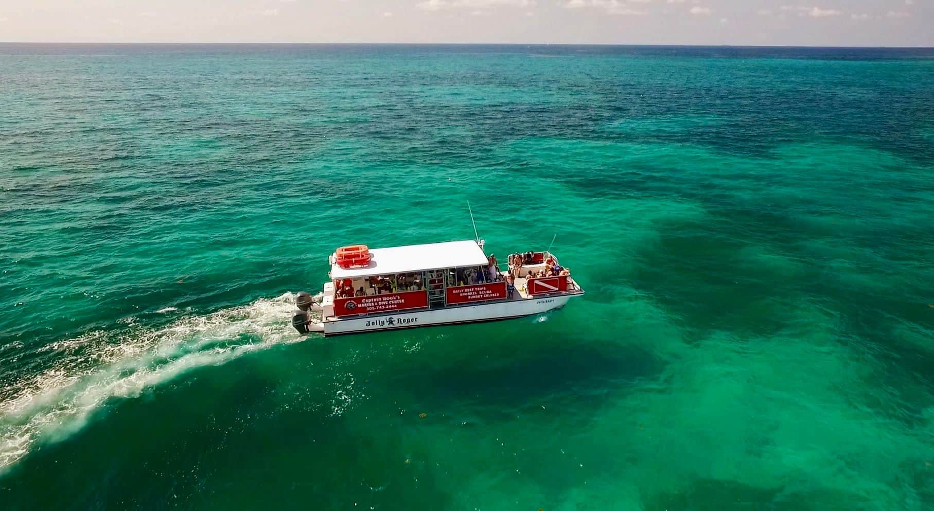 snorkel boat driving to coffins patch